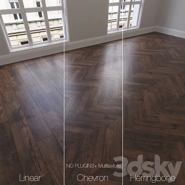 Parquet natural. oak Calypso. 3 types. Linear. chevron. herringbone. 3DModel Parquet natural. oak Calypso. 3 types. Linear. chevron. herringbone. 3DModel