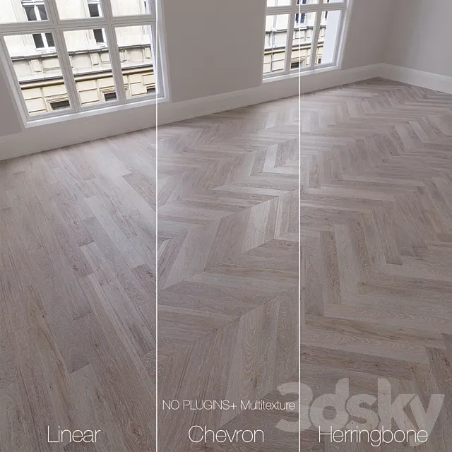 Parquet natural. oak Crystal. 3 types. Linear. chevron. herringbone. 3DModel Parquet natural. oak Crystal. 3 types. Linear. chevron. herringbone. 3DModel