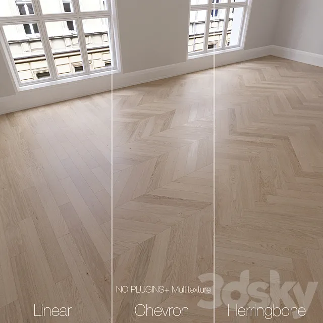 Parquet natural. oak Sapphire. 3 types. Linear. chevron. herringbone. 3DModel Parquet natural. oak Sapphire. 3 types. Linear. chevron. herringbone. 3DModel