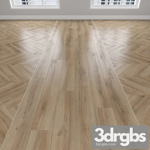 Parquet Oak 3 Types Herringbone Linear Chevron 164 3D Model Download