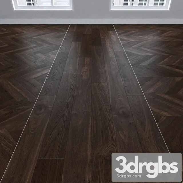 Parquet oak agate 3 types. christmas tree linear chevron. 3D Model Download