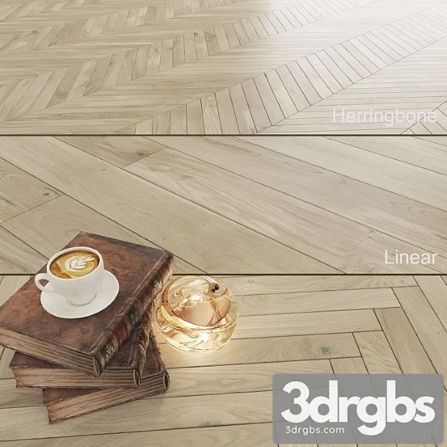 Parquet Oak Biscuits Grande 3D Model Download
