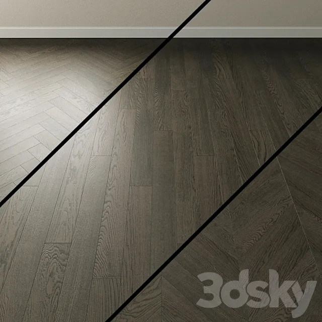 Parquet oak Coswick. Inspire NORTH SEA gray 3D Model