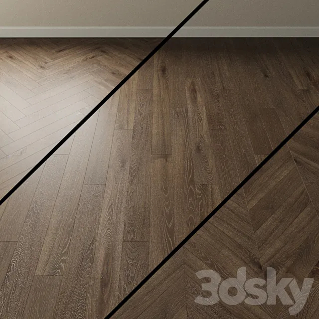 Parquet Oak Coswick. Inspire SMOKE TOPAZ dark 3D Model