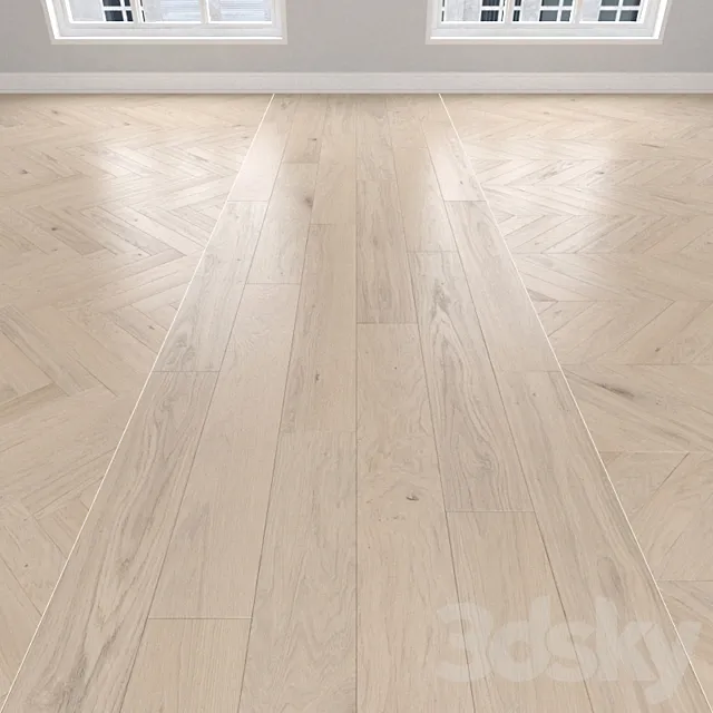 Parquet Oak light 3 types: herringbone linear chevron. 3D Model Parquet Oak light 3 types: herringbone linear chevron. 3D Model