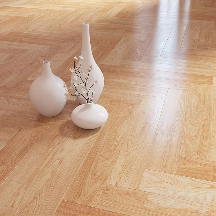 Parquet "Pink oak" 3D Model