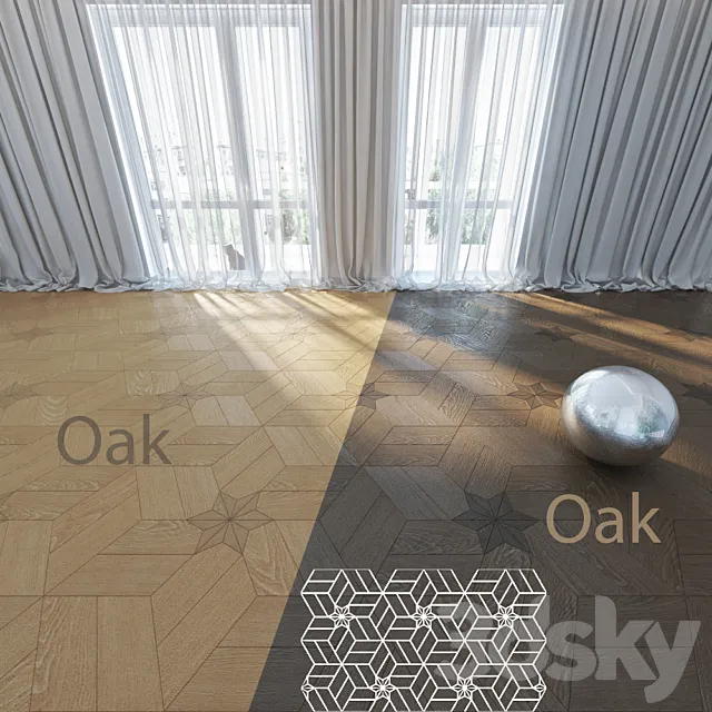 Parquet Sheremetyevo star with a star. Ver. 02 3D Model Parquet Sheremetyevo star with a star. Ver. 02 3D Model