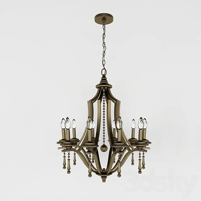 “Parson” Large Foyer Chandelier 3D Model “Parson” Large Foyer Chandelier 3D Model