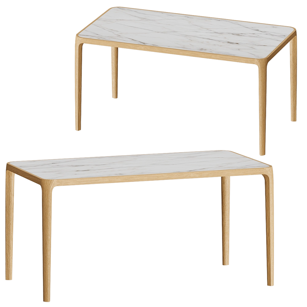 Partisan – Table with porcelain stoneware Kasauri 3D Model Partisan – Table with porcelain stoneware Kasauri 3D Model