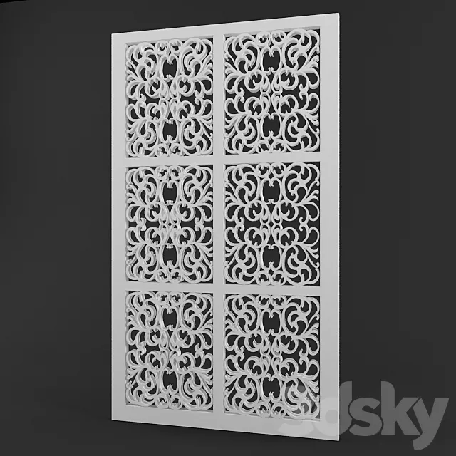 Partition Giorgio Casa 1400×2500 3D Model Partition Giorgio Casa 1400×2500 3D Model