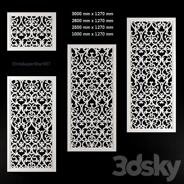 Partition vintage _ Vintage partition 3DModel Partition vintage _ Vintage partition 3DModel