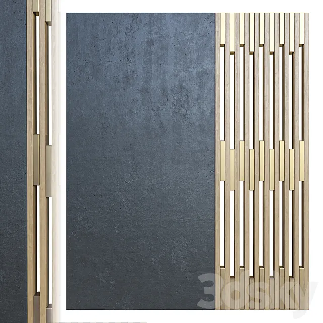 Partition with slats 3D Model