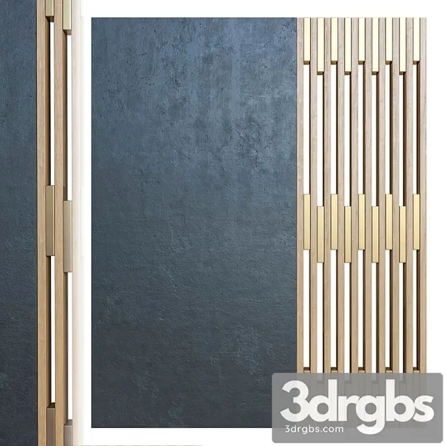 Partition with slats