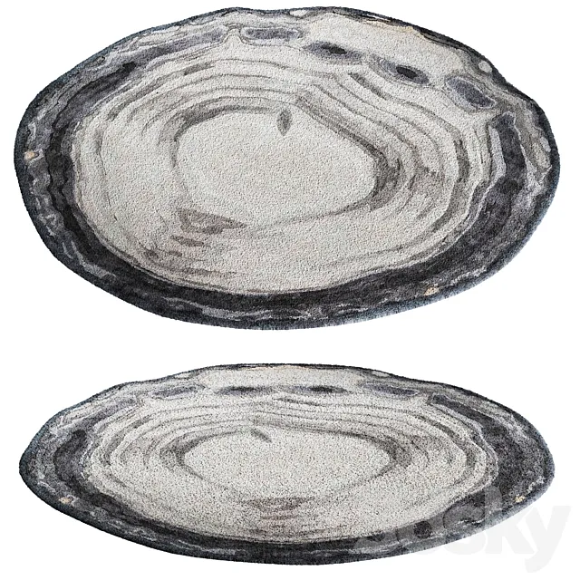 Parvata Round Rug 3D Model Parvata Round Rug 3D Model