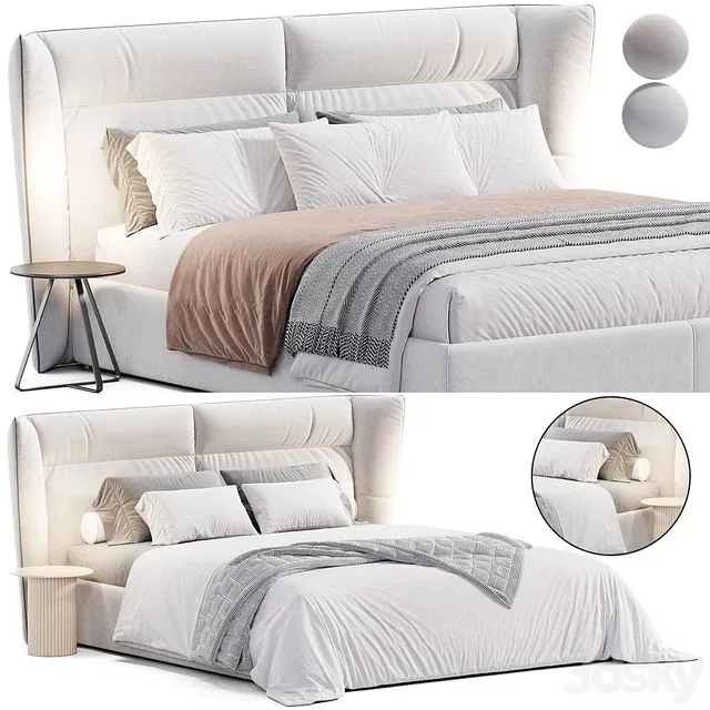 Pasodoble bed by Lecomfort 3D Model Pasodoble bed by Lecomfort 3D Model