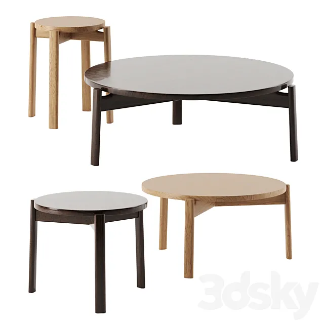 Passage coffee tables by Menu 3D Model