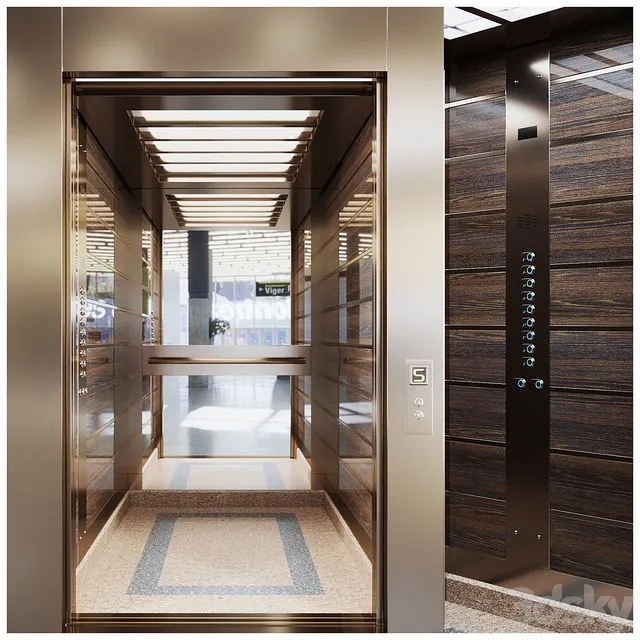 Passenger Lift 4 3D Model