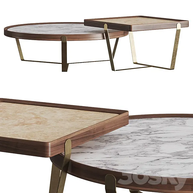 Passerini Odette Coffee Tables 3DModel