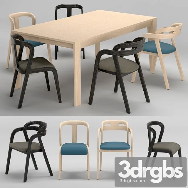 Passioni genea chair prince table 2 3D Model Download