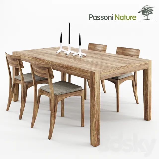 Passoni Nature. Home HELIOS TAVOLO 180 fix + Home MORAAR SEDIA 3DModel Passoni Nature. Home HELIOS TAVOLO 180 fix + Home MORAAR SEDIA 3DModel