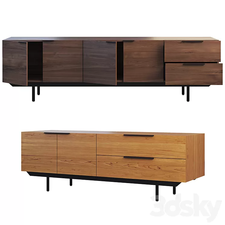 Pastoe Frame Style Sideboard (2 options) 3D Model