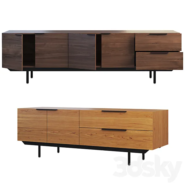 Pastoe Frame Style Sideboard (2 options) 3DModel Pastoe Frame Style Sideboard (2 options) 3DModel