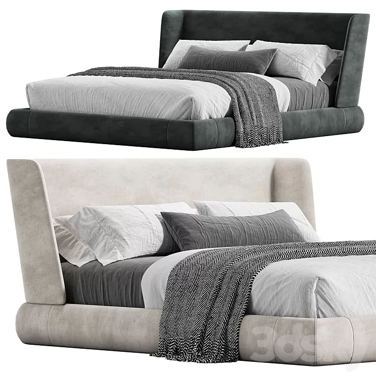 Pat madrid bed by Divani & Sofa 3D Model Pat madrid bed by Divani & Sofa 3D Model
