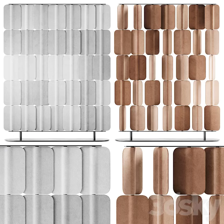 Patch PA 1215 Self Standing Acoustic Divider by True Design \/ Acoustic Divider 3D Model Free Download