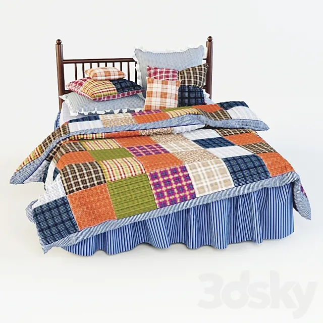 Patchwork Bed 3DModel