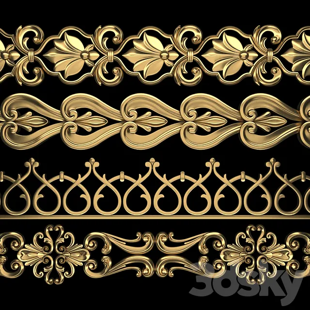 Path Ornament Pack 14 3D Model Path Ornament Pack 14 3D Model