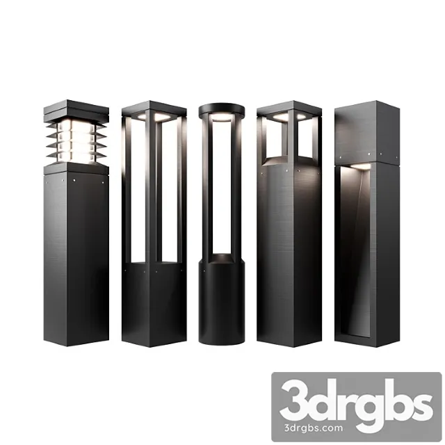 Pathway lighting set – metal Pathway lighting set – metal