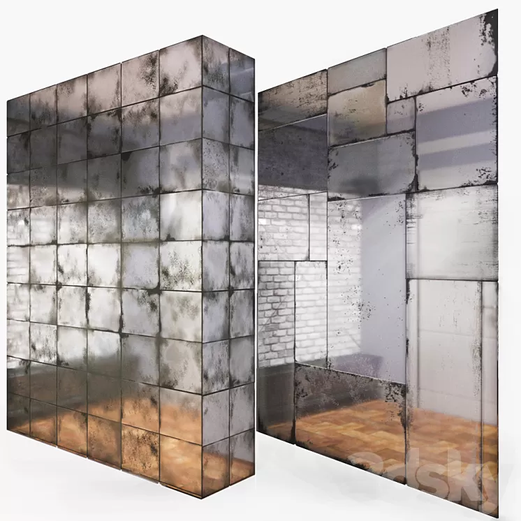 Patinated mirror 3D Model