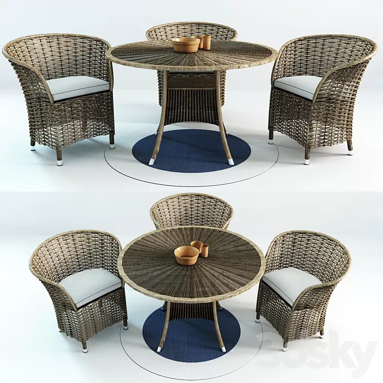 Patio Wicker 3D Model
