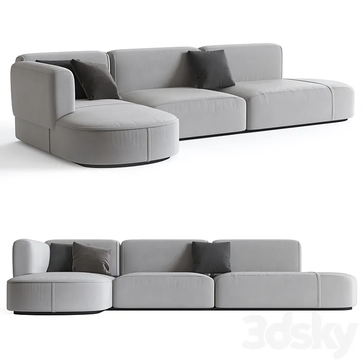 Patricia urquiola bowy sofa 3D Model Free Download Patricia urquiola bowy sofa 3D Model Free Download