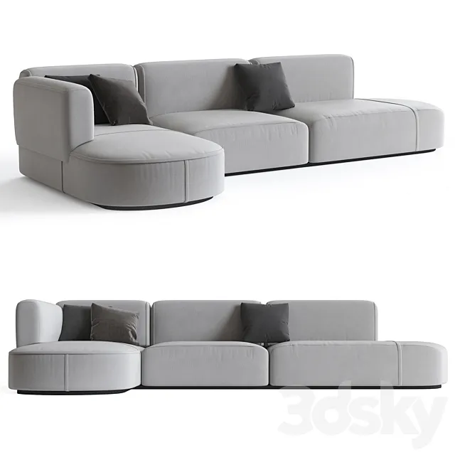 Patricia urquiola bowy sofa 3DModel Patricia urquiola bowy sofa 3DModel