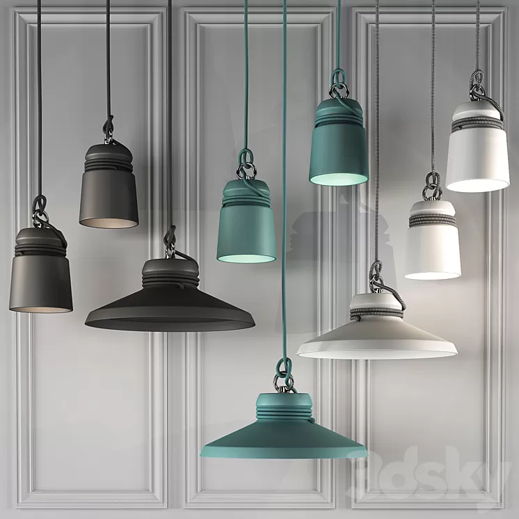 Patrick Hartoq CABLE LIGHT PENDANT SERIES 2 3D Model Patrick Hartoq CABLE LIGHT PENDANT SERIES 2 3D Model