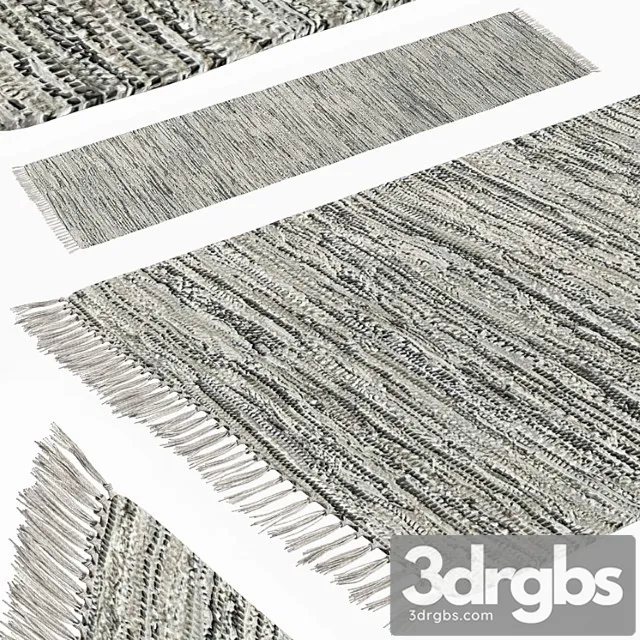 Patterned woven mat – gray 3D Model Download