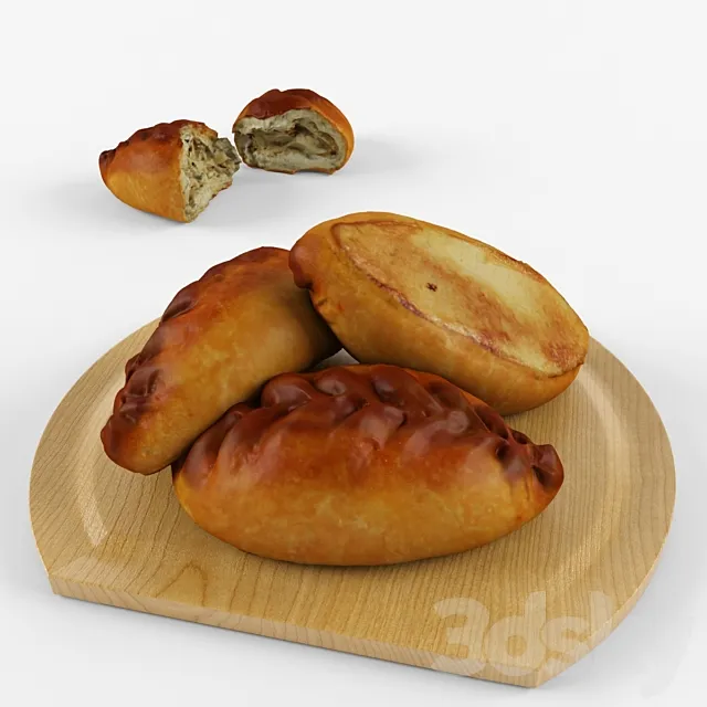 Patty with cabbage 3D Model Patty with cabbage 3D Model