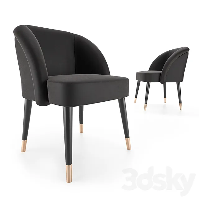 Pauline dinner chair 3D Model