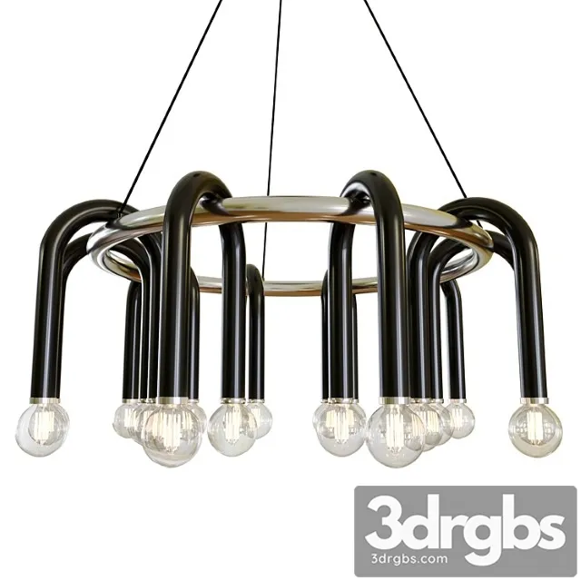 Paulson floppy chandelier round chrome Paulson floppy chandelier round chrome
