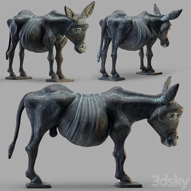 Pavel Quoytcheff Donkey 2006 3D Model Pavel Quoytcheff Donkey 2006 3D Model