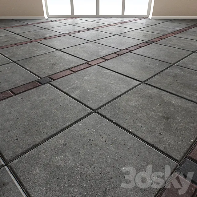 Pavement plate (Floor_011) 3DModel