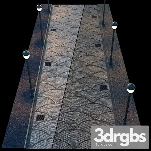 Paving And Side Walk 2 3D Model Download