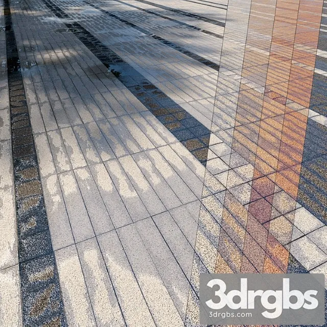 Paving Belpasso Premio Tile 09 HR 3D Model Download
