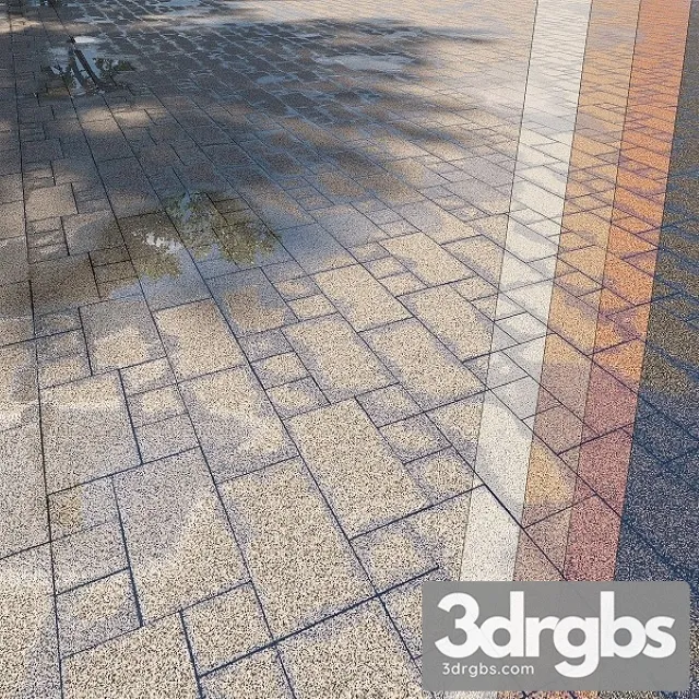 Paving Belpasso Tile 00 HR 3D Model Download