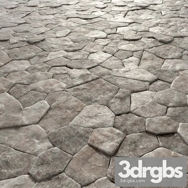 Paving Old Rock Paving Stones 3D Model Download