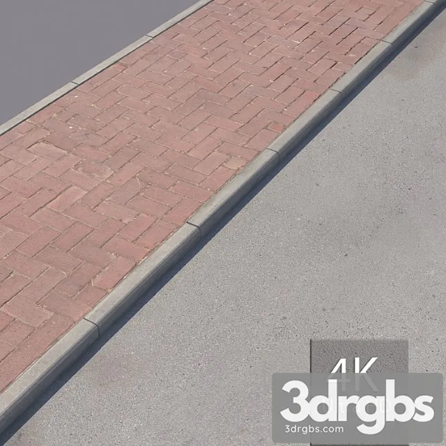 Paving Sidewalk 5 3D Model Download