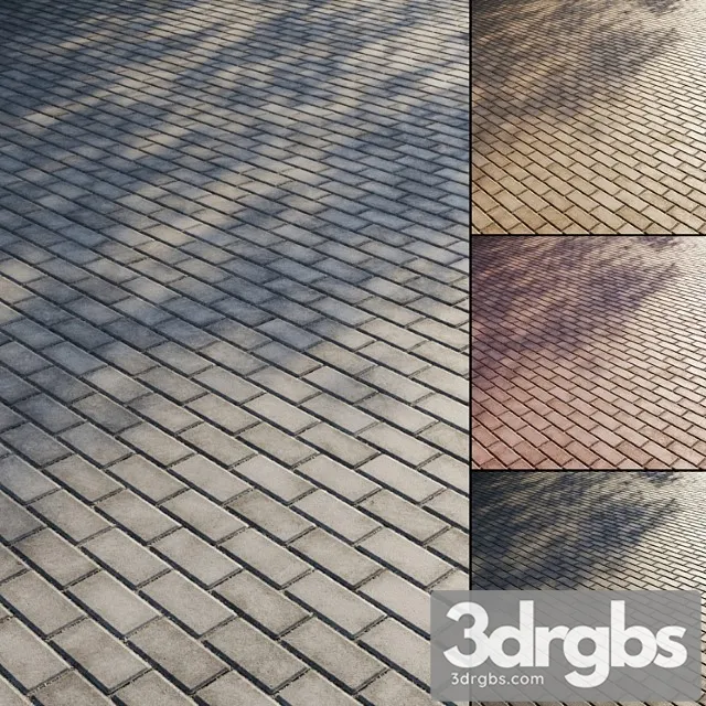 Paving Slabs Type 3D Model Download