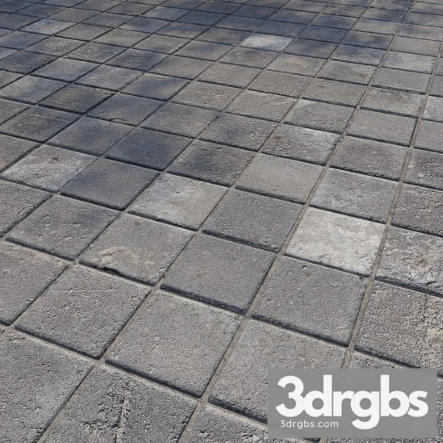 Paving Stones Pavement 7 3D Model Download