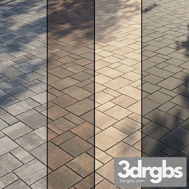 Paving Stones Type 2 Set 11 3D Model Download